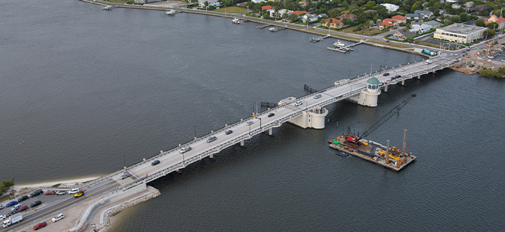 Pan of Southern Blvd Bridge